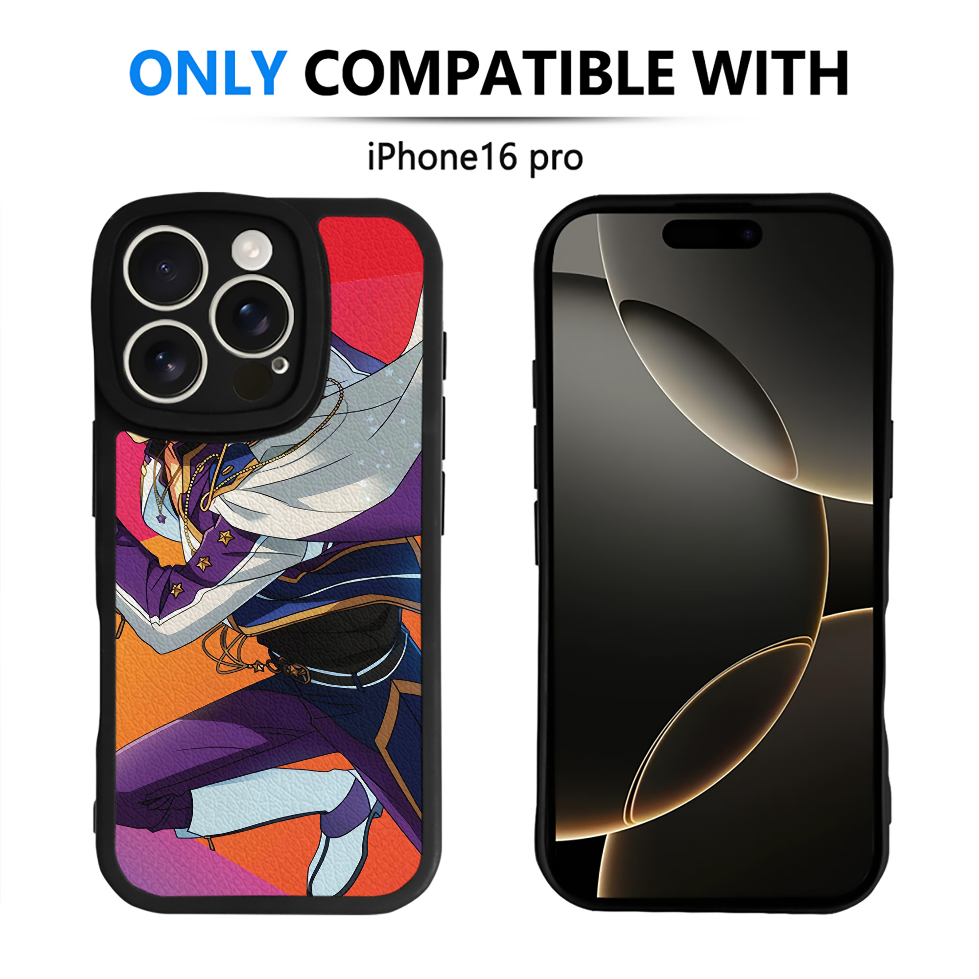 （画像用） あんさんぶるスターズ! Ensemble Stars 【iPhone 16シリーズ対応】シリコンスマホケース（レザー調） 材質：シリコン